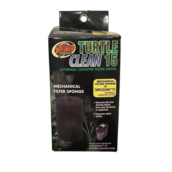 Turtle Clean 15 Zoo Med External Mechanical‎ Filter Sponge Set of 2 - Picture 1 of 4